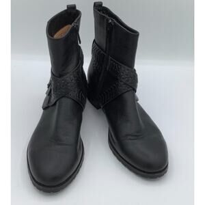 Jack Rogers Size 9.5 Black Booties Roping Buckle